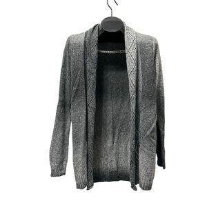 St. John’s Bay Gray Ombré Open-Front Lightweight Cardigan | Size M